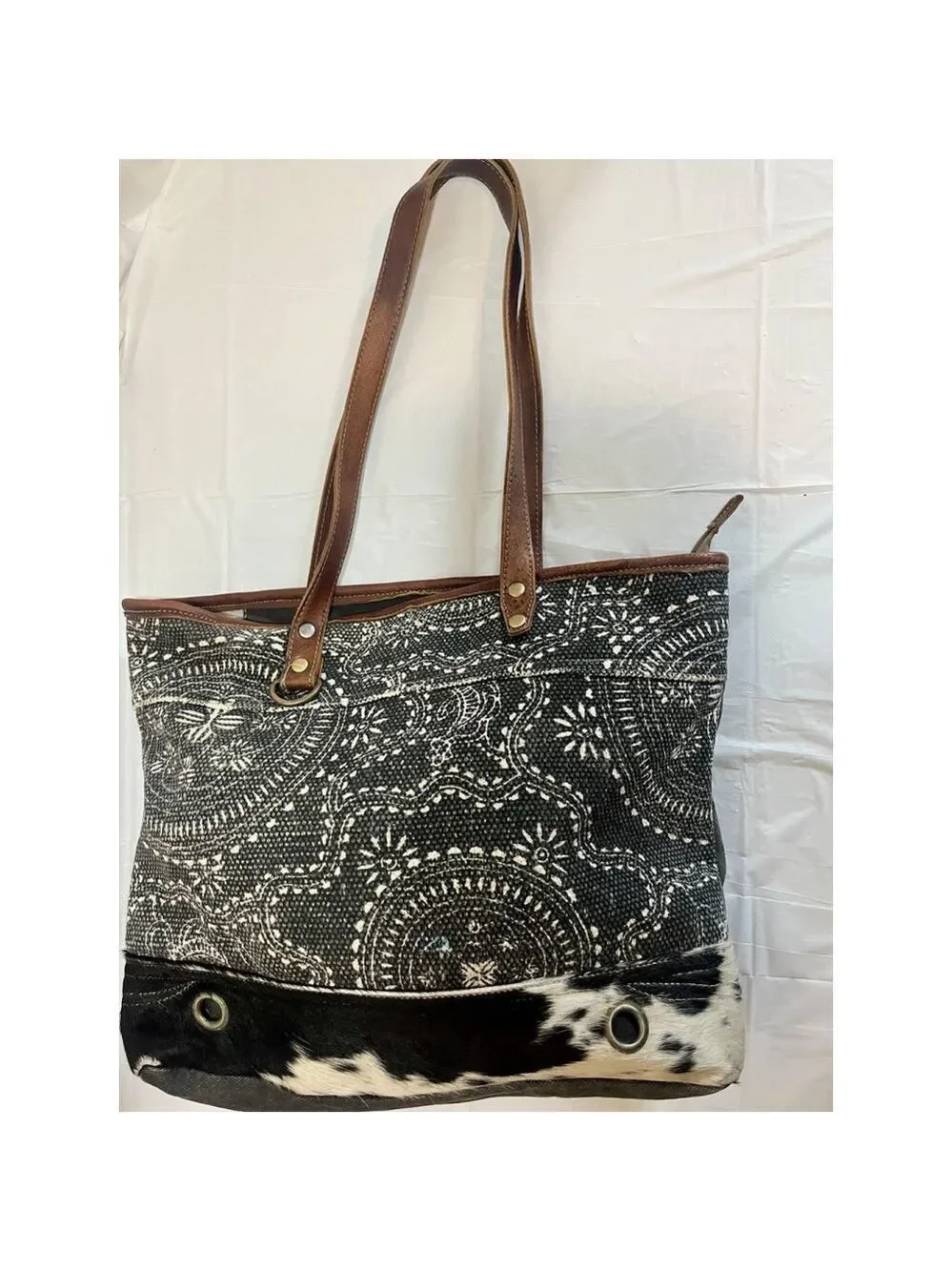 Myra Blue Eternity Tote Bag